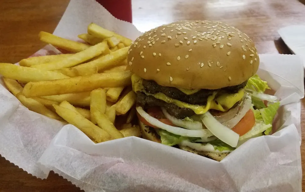 Double Cheeseburger and Fries