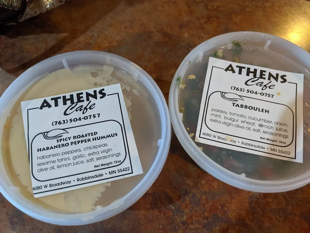 Habanero Hummus and Tabbouleh Salads